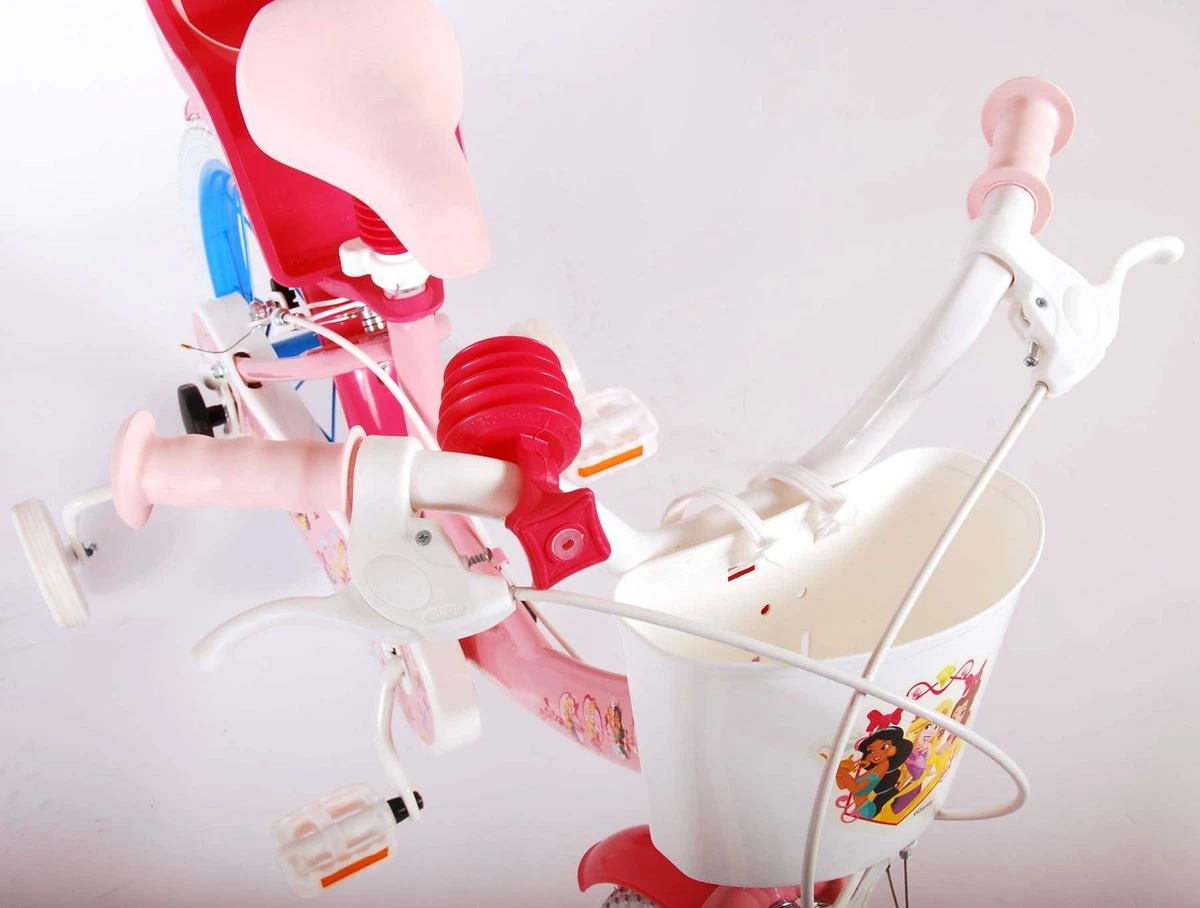 Volare Disney Princess Kinderfiets - Meisjes - 16 Inch - Roze Blauw - Twee Handremmen - Afbeelding 5