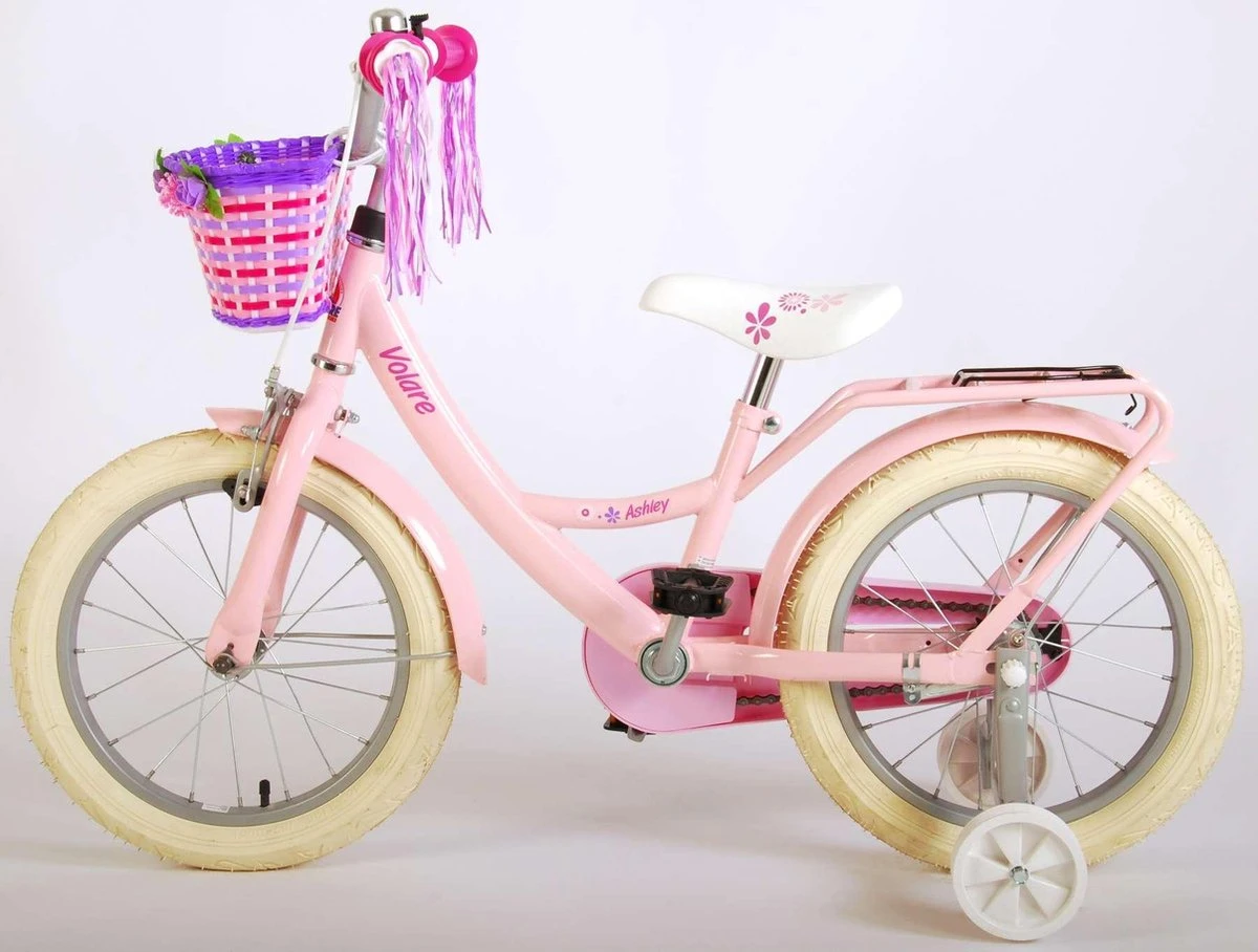 Volare Ashley Kinderfiets - Meisjes - 16 Inch - Roze - 95% Afgemonteerd - Afbeelding 15