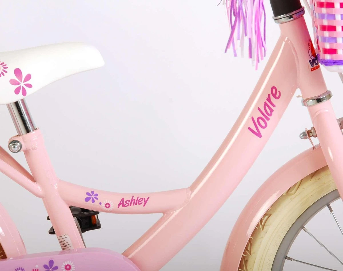 Volare Ashley Kinderfiets - Meisjes - 16 Inch - Roze - 95% Afgemonteerd - Afbeelding 11