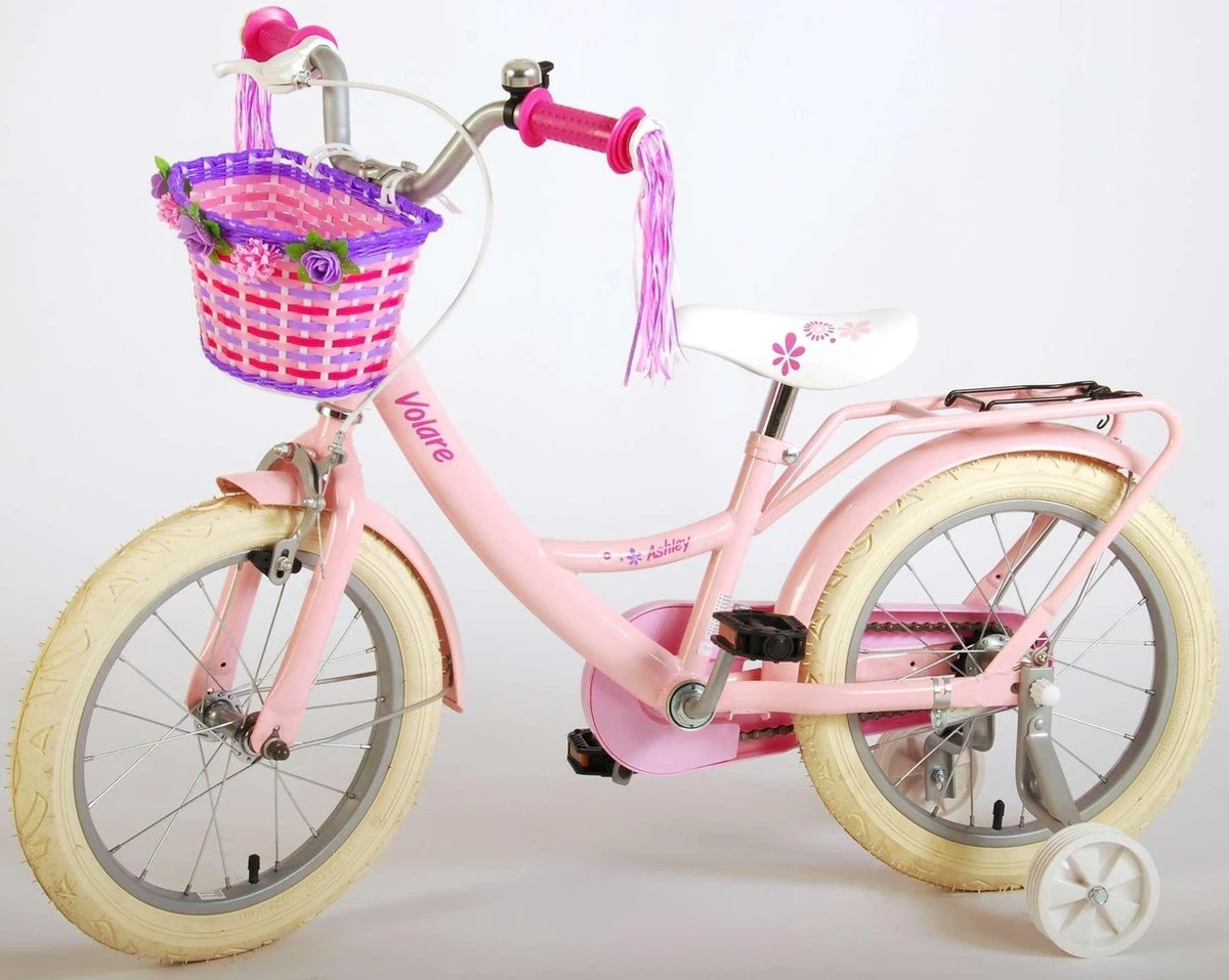 Volare Ashley Kinderfiets - Meisjes - 16 Inch - Roze - 95% Afgemonteerd - Afbeelding 13