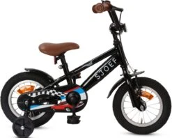 SJOEF Race Jongensfiets 12 Inch - Zwart