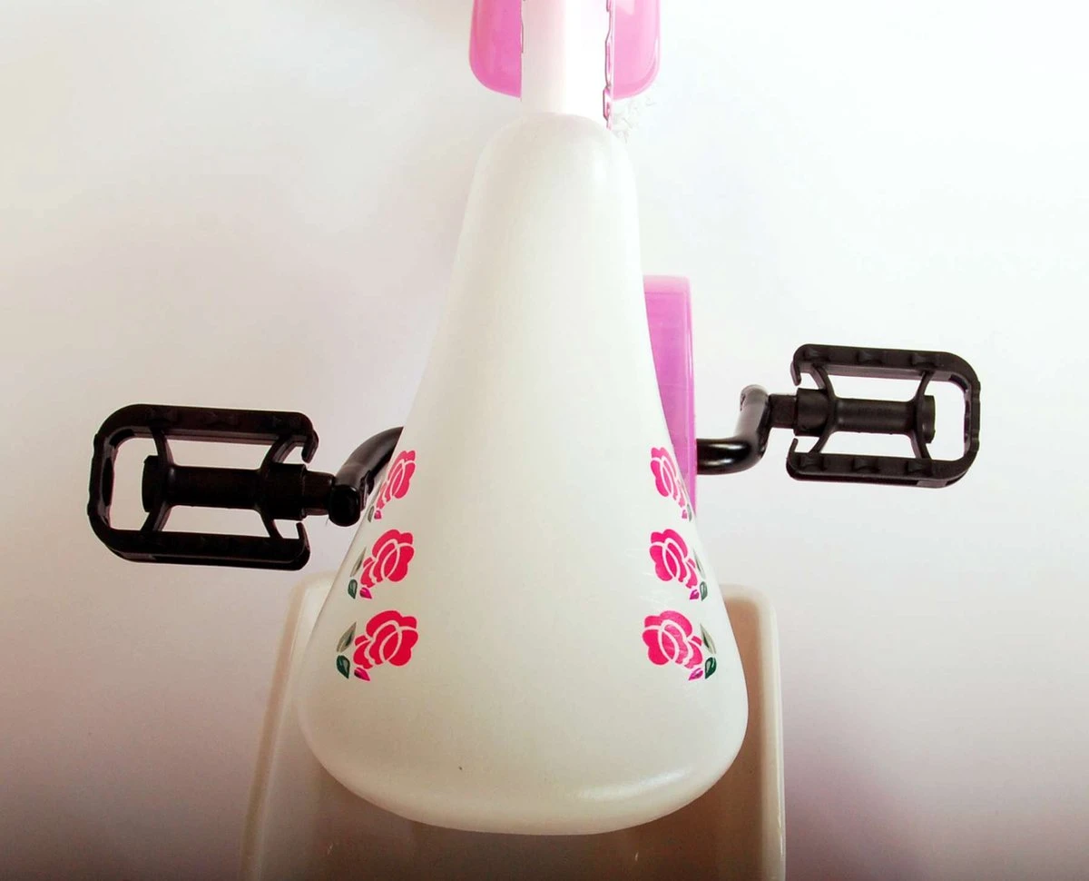Volare Rose Kinderfiets - 12 Inch - Meisjes - Roze/wit - 95% Afgemonteerd - Afbeelding 14