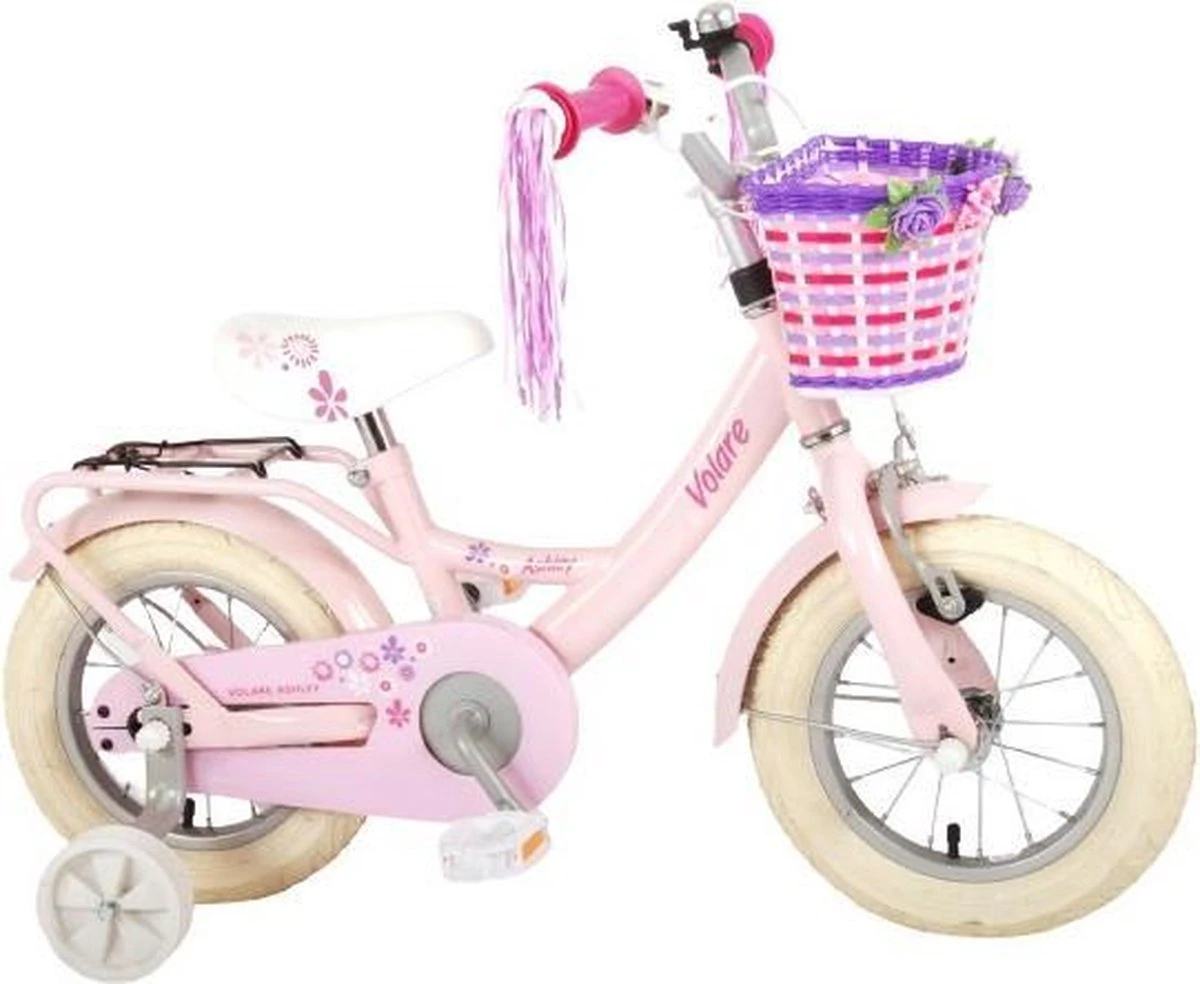 Volare Ashley Kinderfiets - Meisjes - 14 Inch - Roze - 95% Afgemonteerd - Afbeelding 16