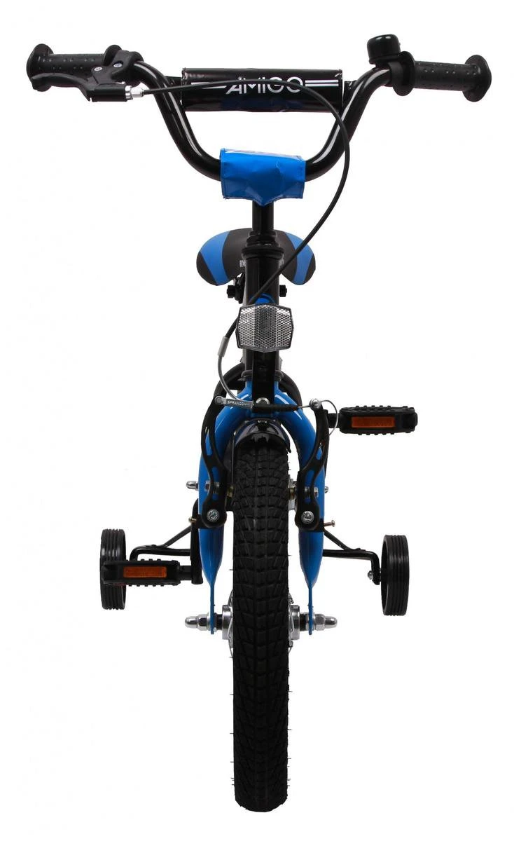Amigo BMX Fun Jongensfiets - Kinderfiets 14 Inch - Zwart/Blauw - Afbeelding 9