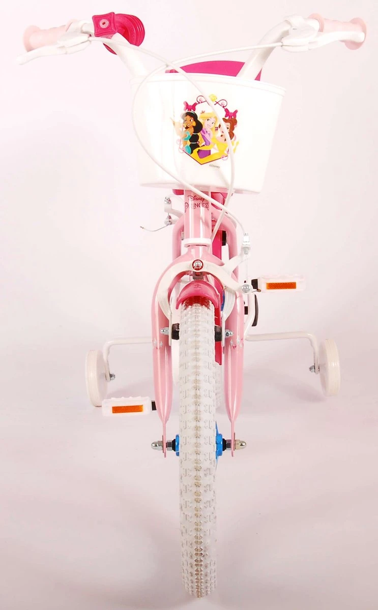 Volare Disney Princess Kinderfiets - Meisjes - 16 Inch - Roze Blauw - Twee Handremmen - Afbeelding 8