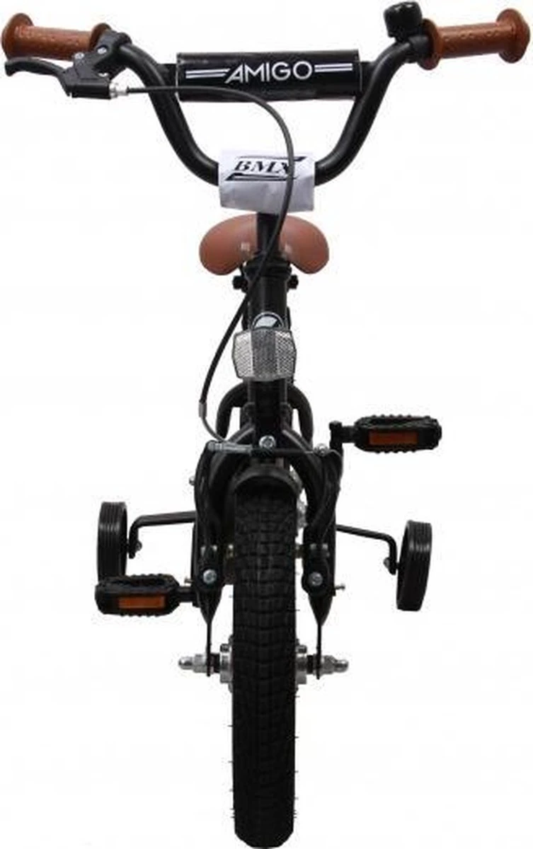 Amigo BMX Fun Jongensfiets - Kinderfiets 12 Inch - Matzwart - Afbeelding 15