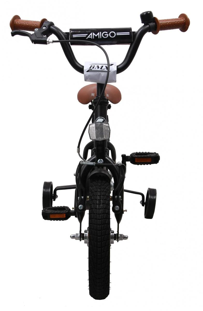 Amigo BMX Fun Jongensfiets - Kinderfiets 12 Inch - Matzwart - Afbeelding 9