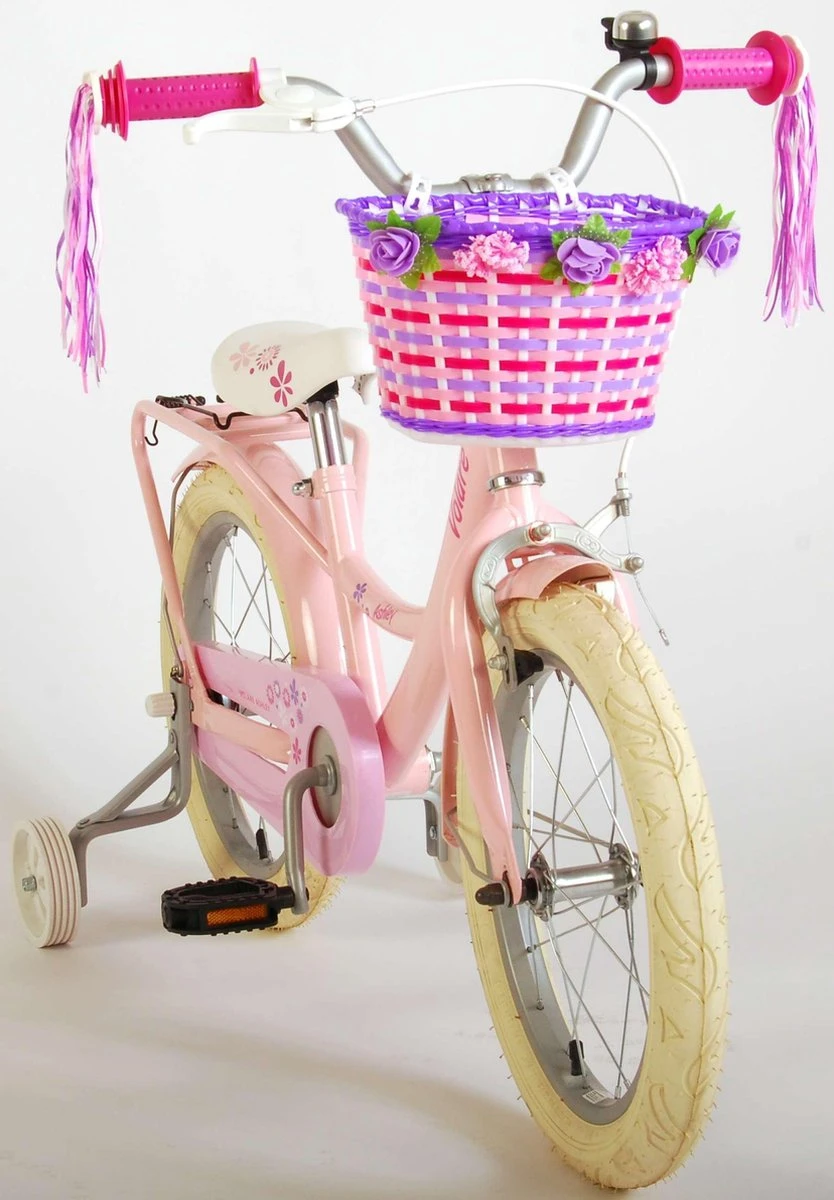 Volare Ashley Kinderfiets - Meisjes - 16 Inch - Roze - 95% Afgemonteerd - Afbeelding 3