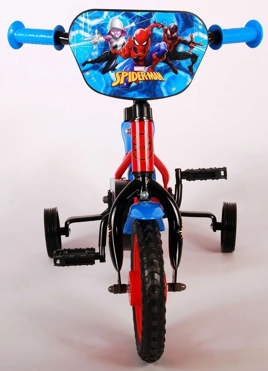 Marvel Spider-Man Kinderfiets - Jongens - 10 Inch - Rood/Blauw - Doortrapper - Afbeelding 9