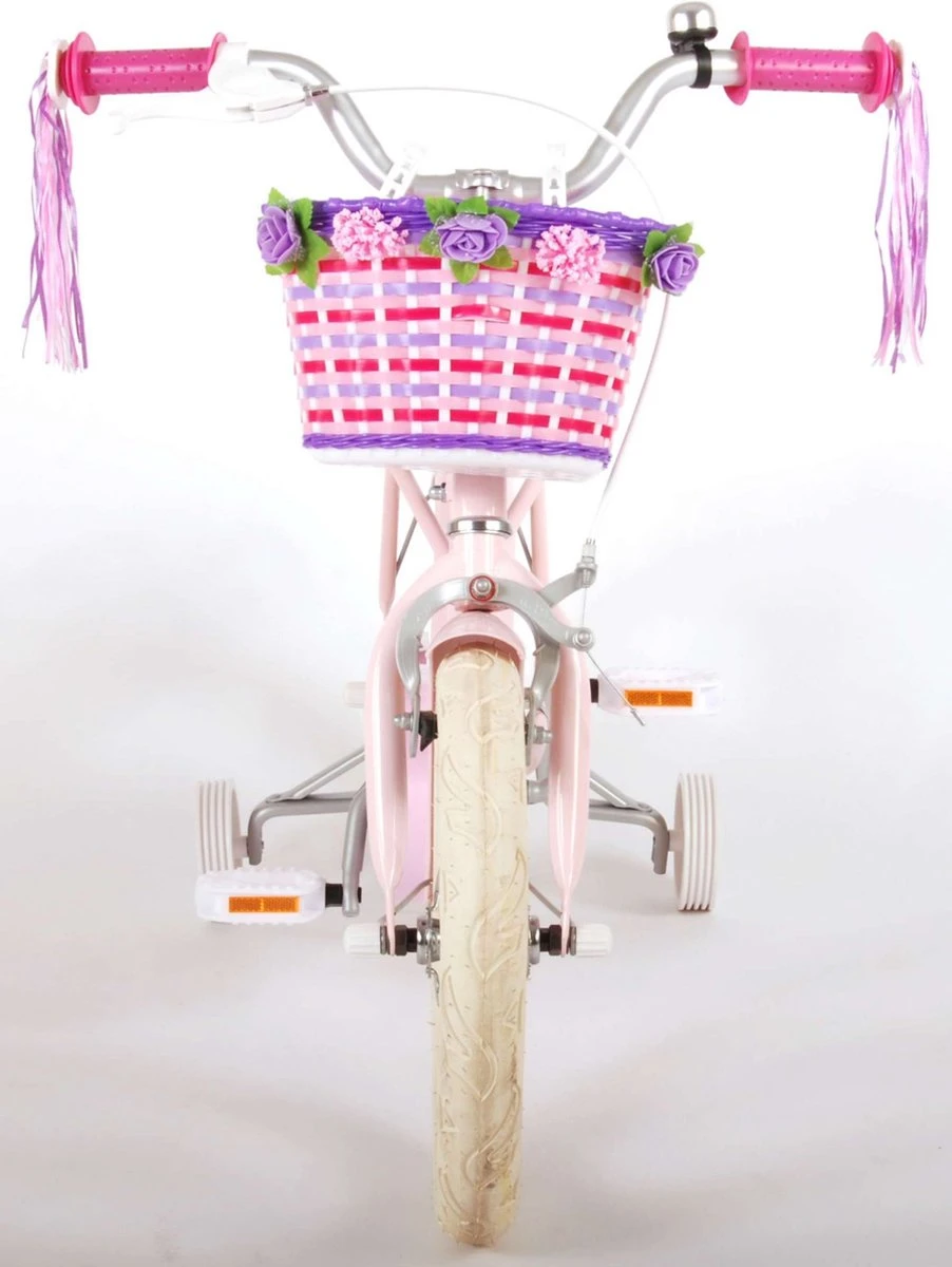 Volare Ashley Kinderfiets - Meisjes - 14 Inch - Roze - 95% Afgemonteerd - Afbeelding 4