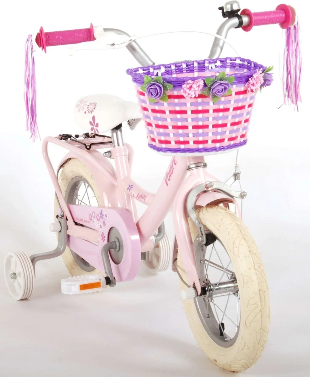 Volare Ashley Kinderfiets - Meisjes - 12 Inch - Roze - 95% Afgemonteerd - Afbeelding 14